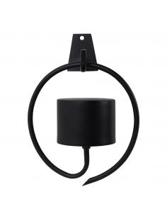 APLIQUE SOLAR BOLANO NEGRO LED 5W 3000-4000-6500K